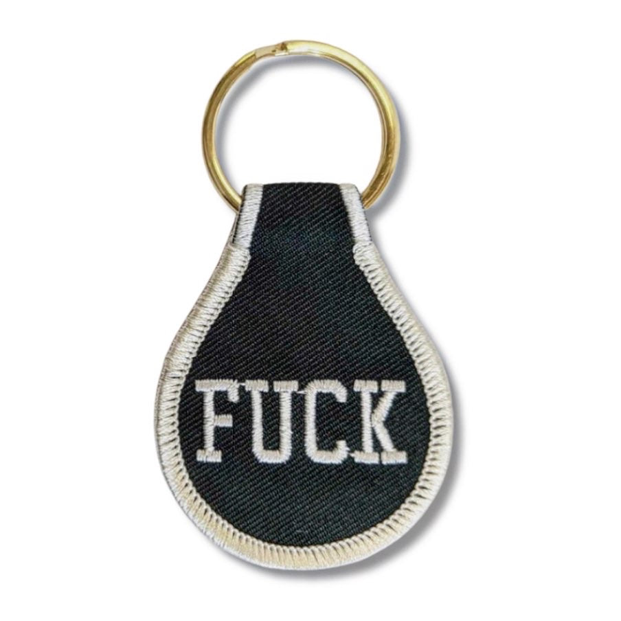 Fuck Embroidered Keychain