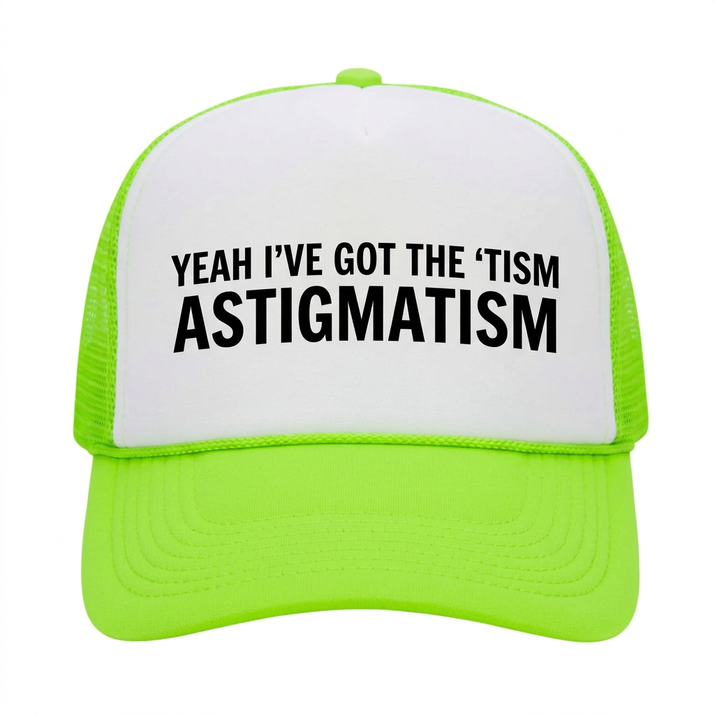 Neon green hat mockup