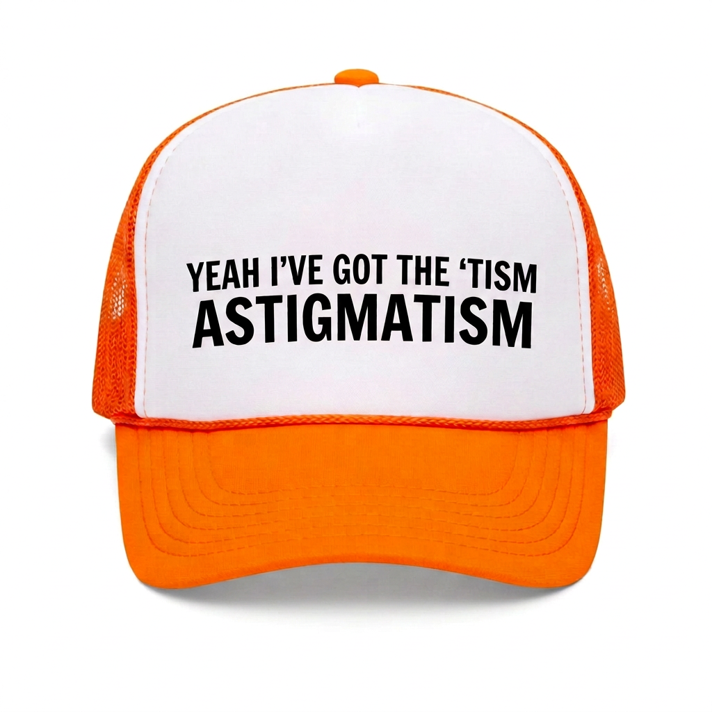 Revised orange and white hat