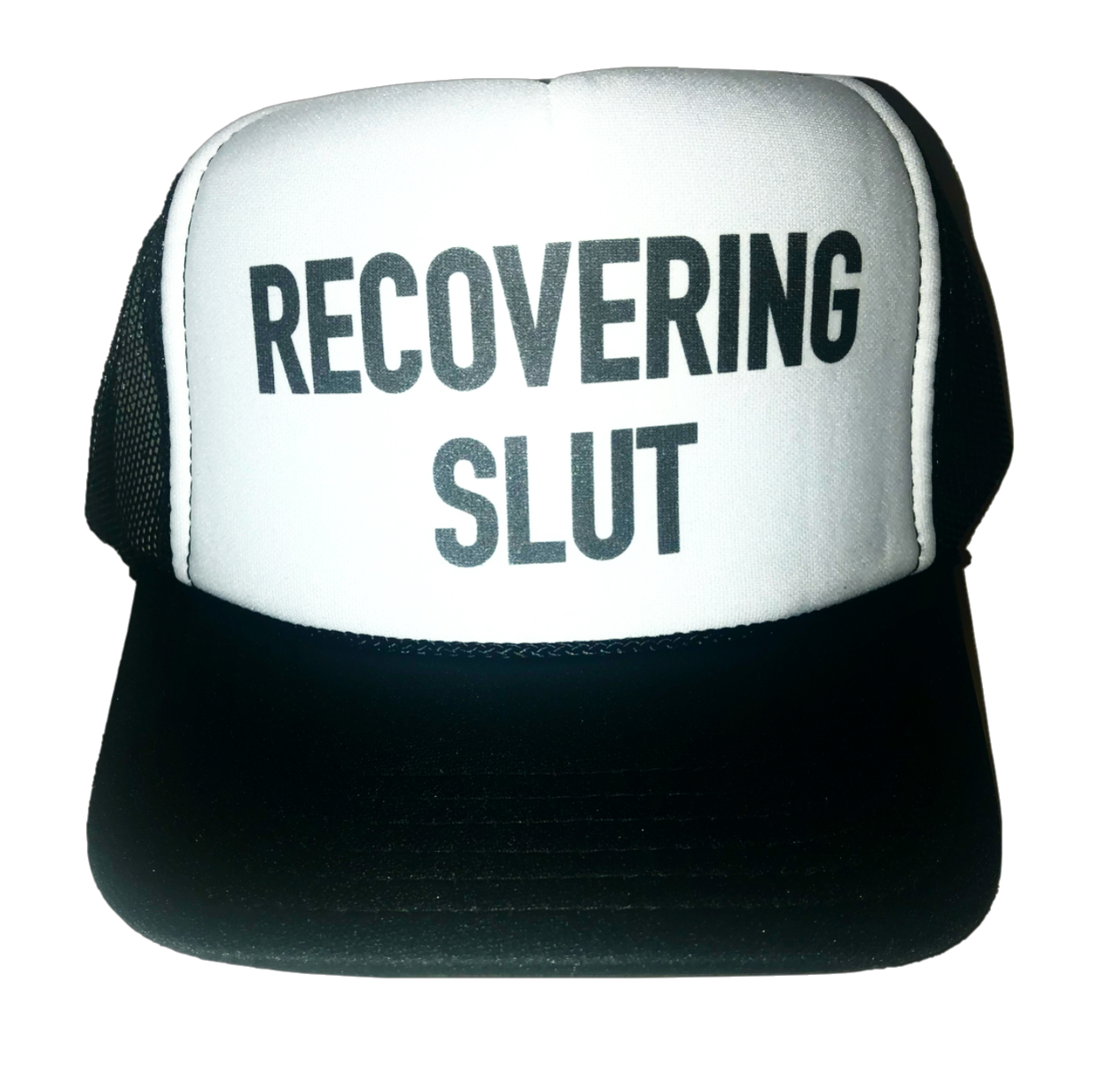 Recovering Slut Inappropriate Trucker Hat