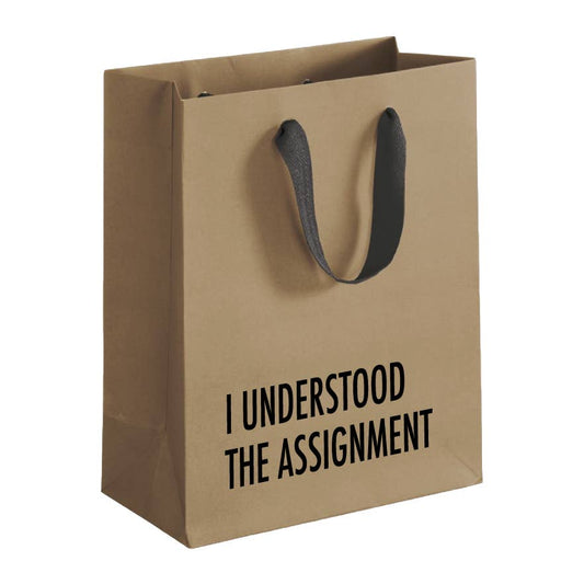 Understood Assignment Gift Bag