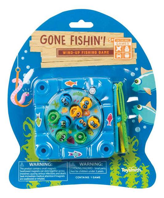 Toysmith Gone Fishin' Board Or Travel Game, Blue
