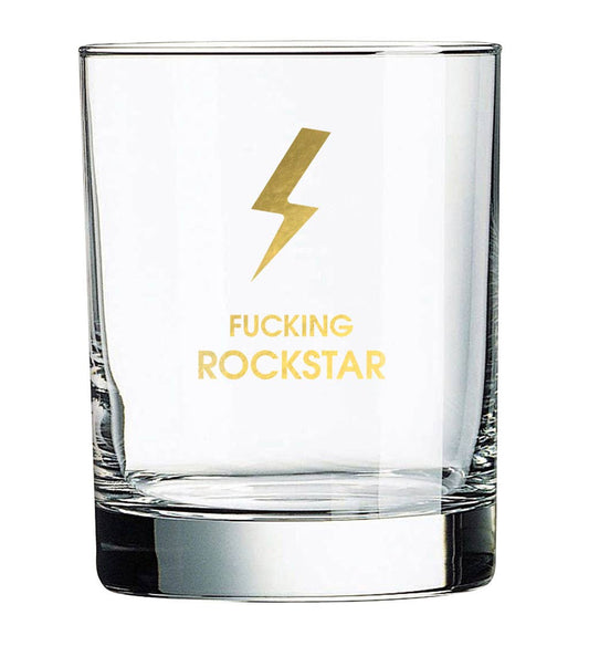 Fucking Rockstar Rocks Glass