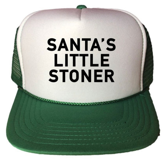 Santa's Little Stoner Trucker Hat