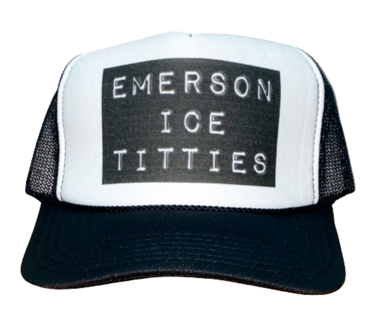 Emerson Ice Titties Inappropriate Trucker Hat