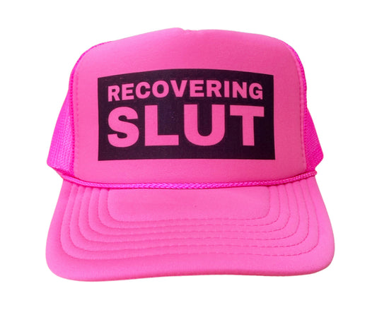 Recovering Slut BLOCK Trucker Hat