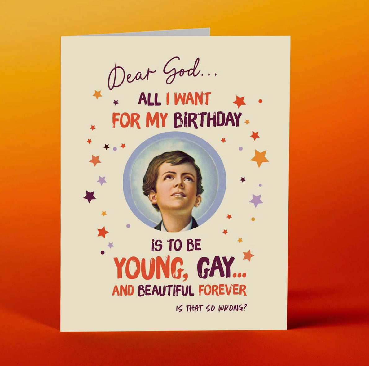 Dear God All I Want For My Birthday...... Card