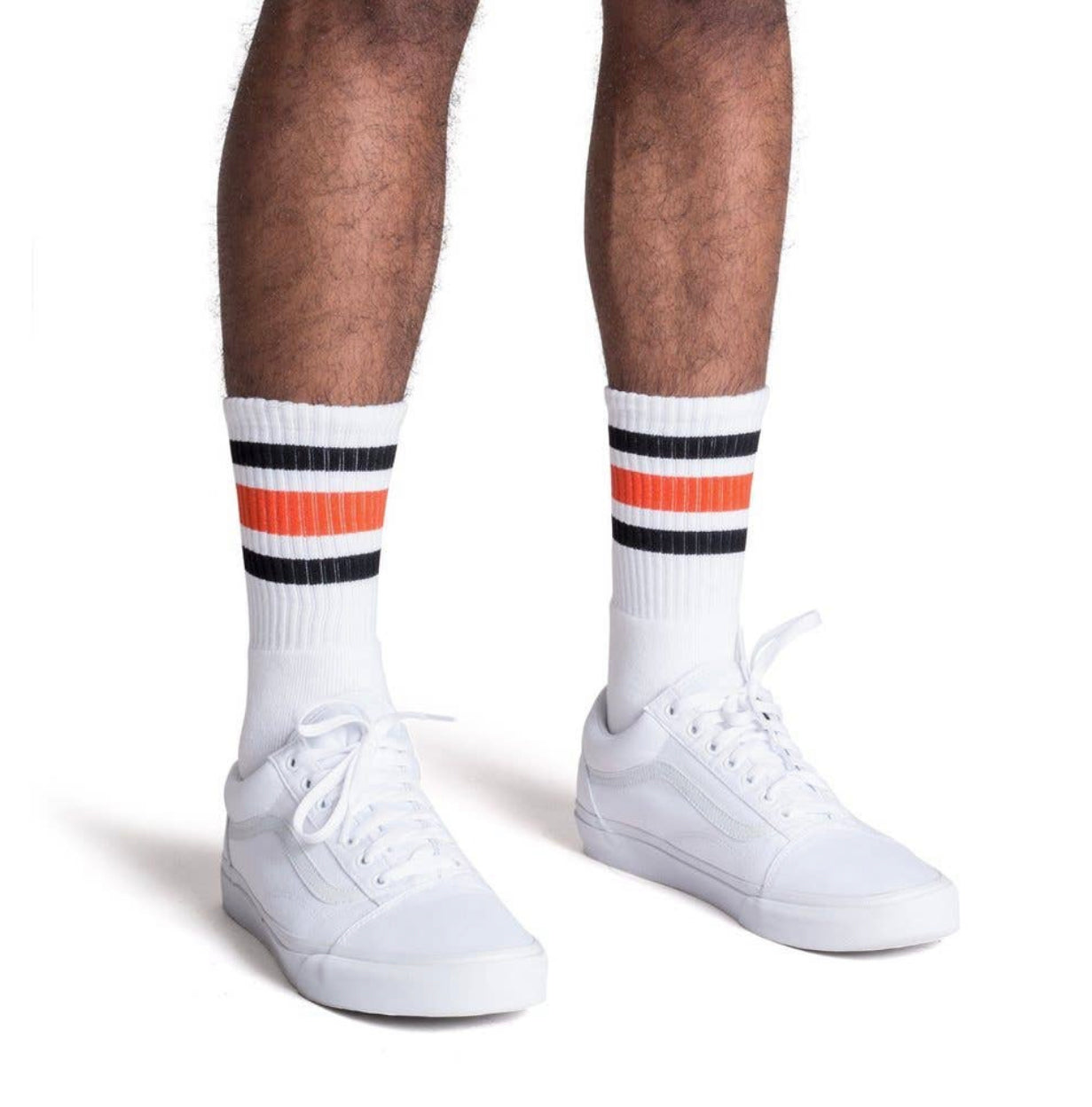 Black & Orange Striped Socks
