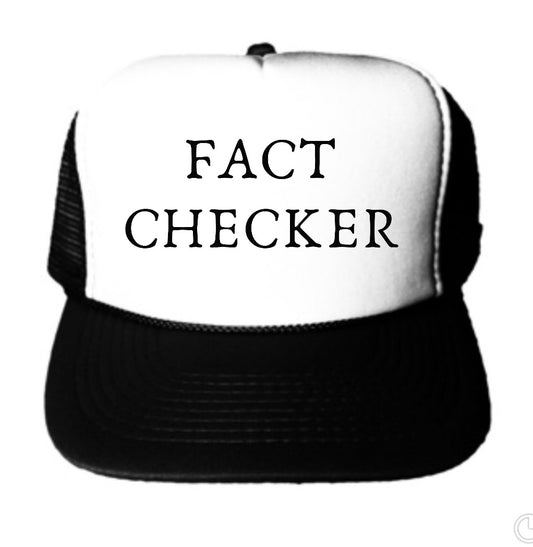Fact Checker Inappropriate Trucker Hat