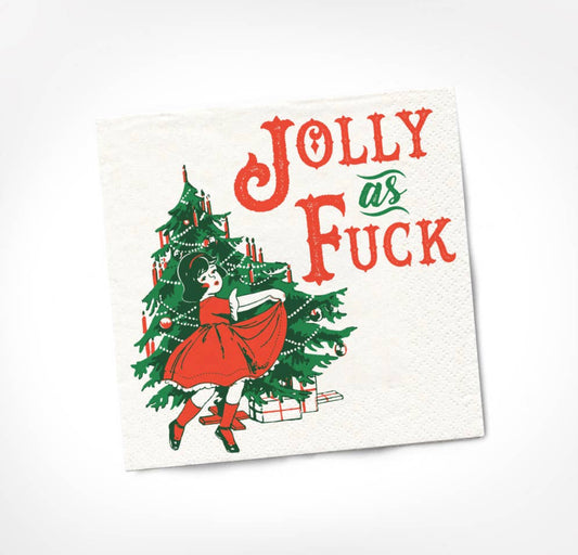 Jolly As Fuck Cocktail Napkins