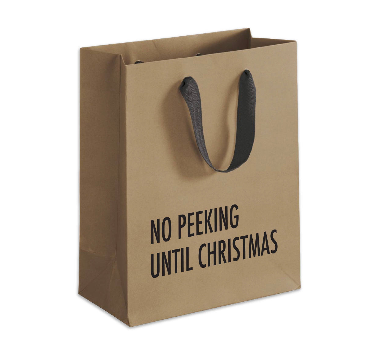 No Peeking Until Christmas Gift Bag